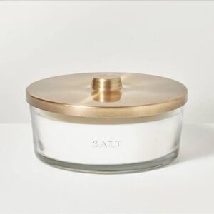 Hearth & Hand Salt Glass and Knob Top 28 ounce Candle